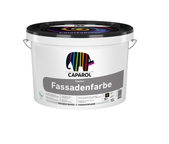 Фарба фасадна акрилова Caparol Capatect Fassadenfarbe мат білий 1 л 1,3 кг